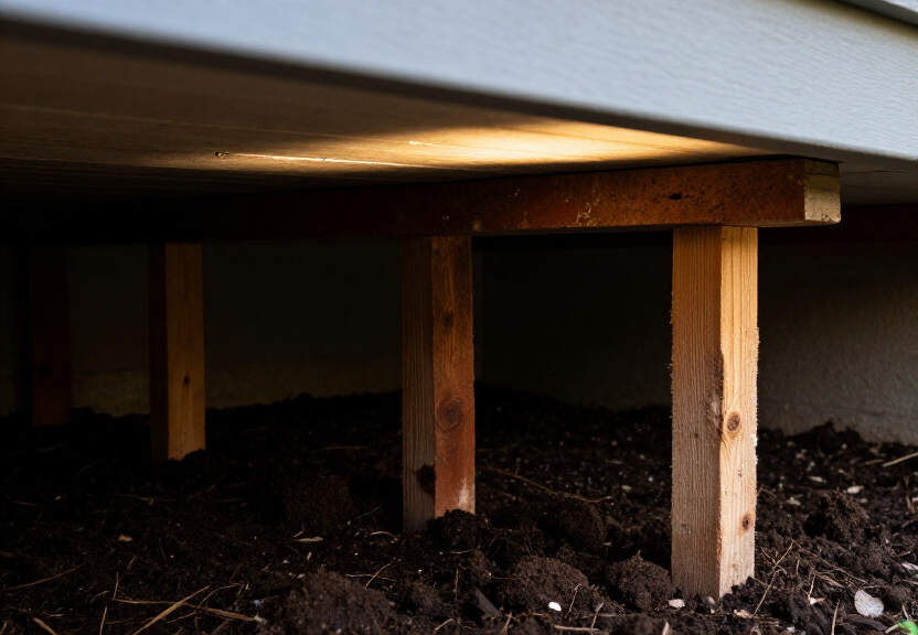 Subfloor Moisture Removal in Caravan Head